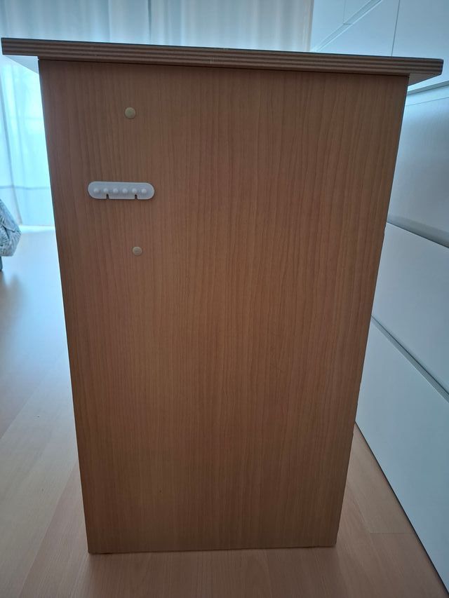 Secretária em madeira e mármore