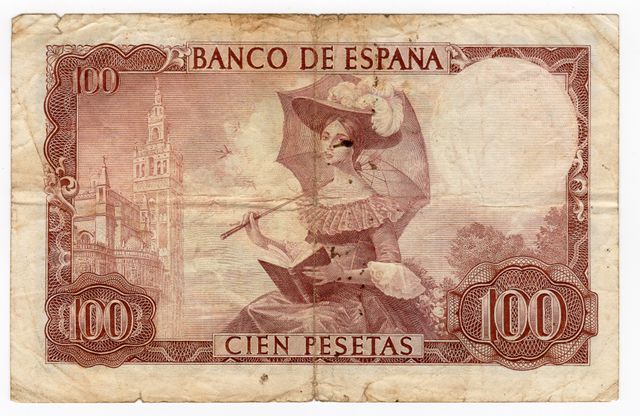 Billetes 100 Pesetas España 1965