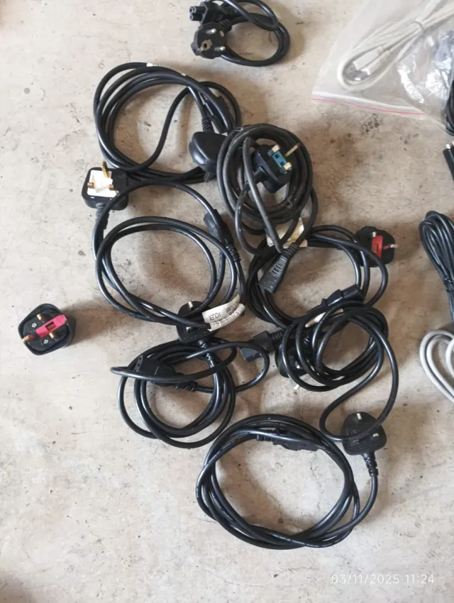 10 Cables AC de alimentación americanos