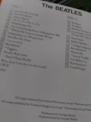 CD Doble The Beatles Album blanco