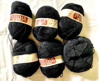 Lana Phildar Play Boy buena calidad,Negra 300gr.