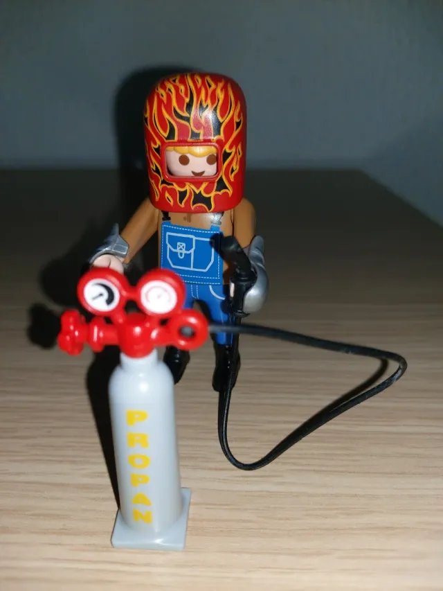 Playmobil Soldador con Botella Propano