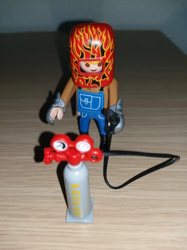 Playmobil Soldador con Botella Propano