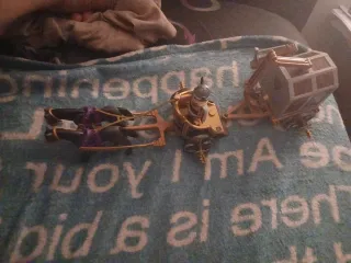 Carreta  con caballos con renolque playmobil