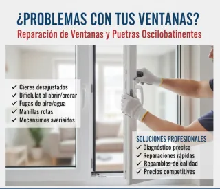 Reparación Puertas y Ventanas Aluminio Madrid
