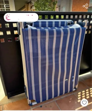 2 Hamacas Playa con Sombrilla