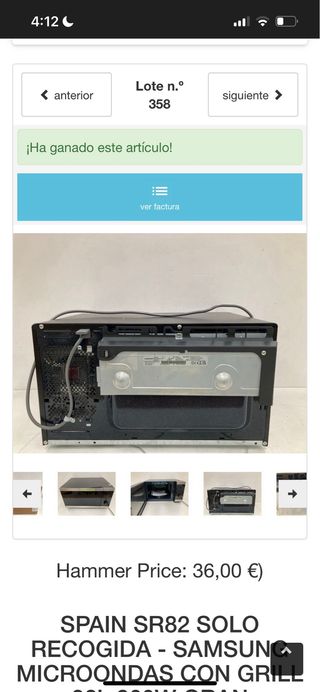 Microondas Samsung 32L 900W Grill