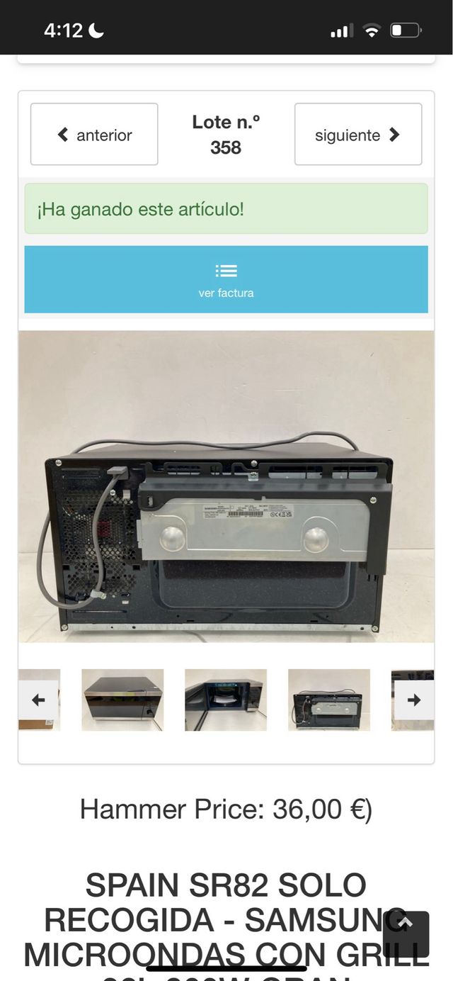 Microondas Samsung 32L 900W Grill