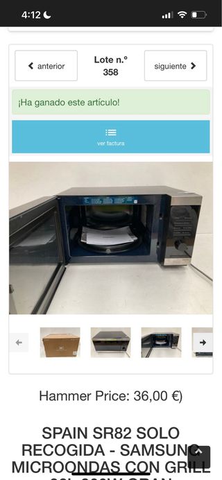 Microondas Samsung 32L 900W Grill