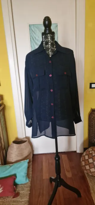 Camicia Benetton Oversize Blu