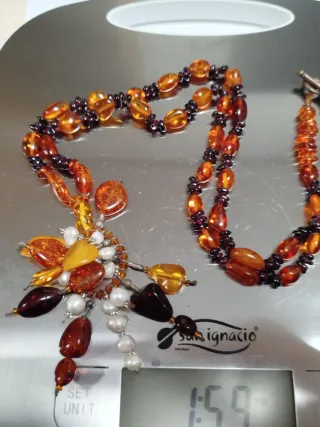 Collar Ámbar Natural Vintage