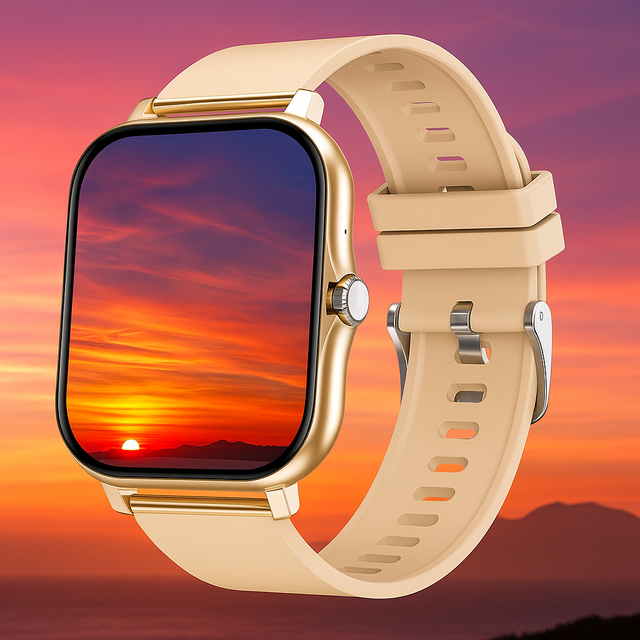 Reloj inteligente color crema