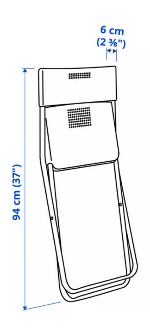 Sedia pieghevole bianca