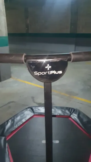 Cama elástica hexagonal con barra Sportplus