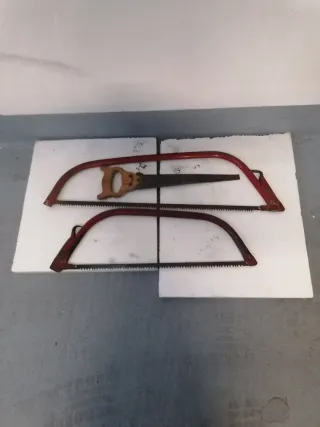 Lote 2 Sierras de Arco Metálicas Rojas