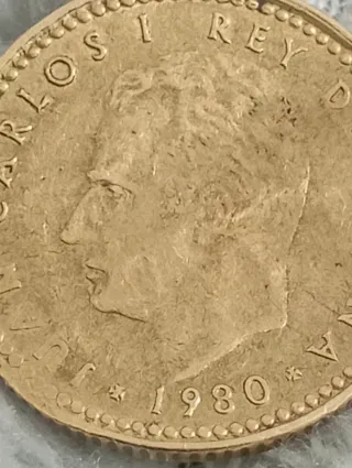Moneda Carlos I Rey 1980.estrella81.esta mal