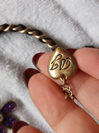 Collana donna con fiori e scimmietta