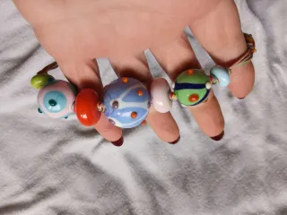 Collana perline fatte a mano vetro