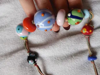 Collana perline fatte a mano vetro