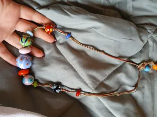 Collana perline fatte a mano vetro