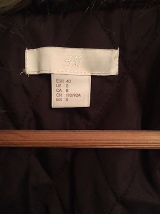 Chaqueta abrigo con cuello de pelo