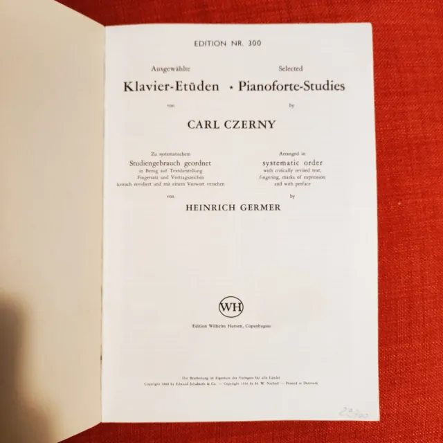 Spartito Carl Czerny's Studienwerke Heinrich Germe