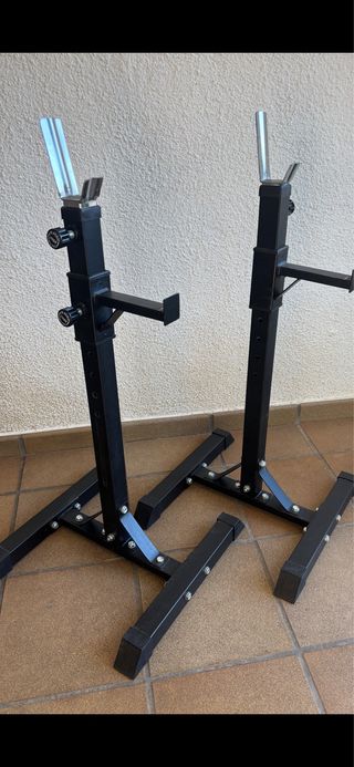 Rack Soporte Barra Musculación Ajustable