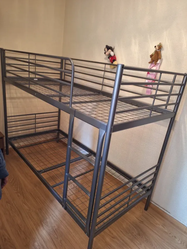 Litera metálica 90x200cm gris