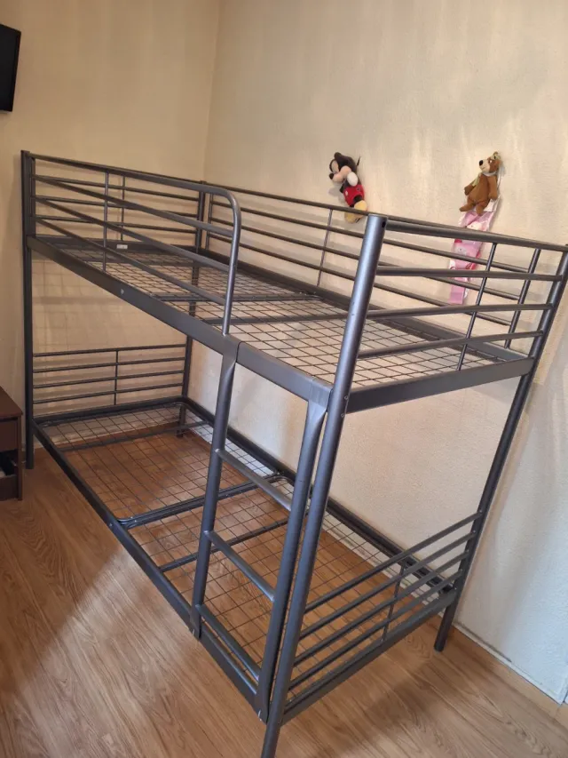 Litera metálica 90x200cm gris