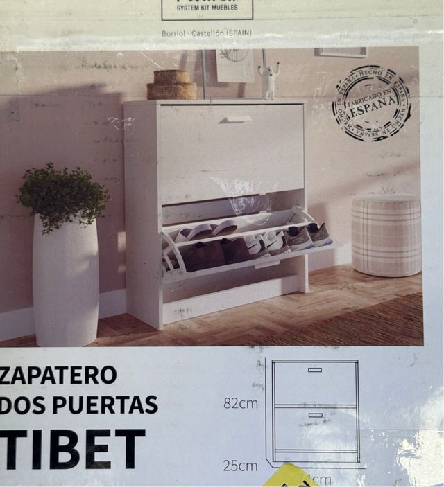 Scarpiera Tibet White a 2 ante