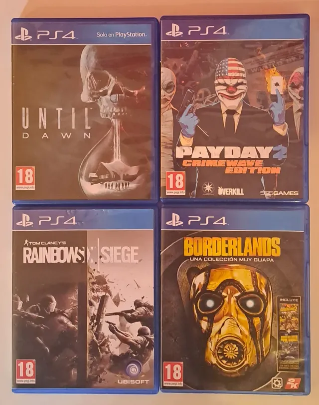 Lote 4 Juegos PS4: Avengers, Watch Dogs 2, R6 Sieg