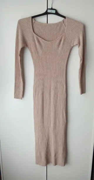 Vestido de punto largo Shein