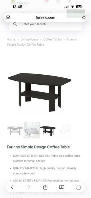 Mesa de centro Furinno diseño simple