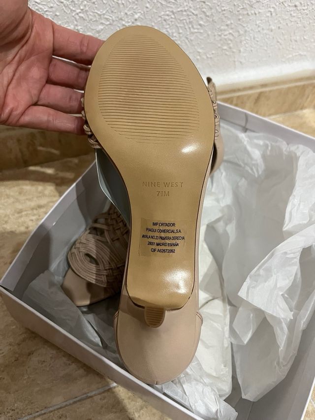 Sandalias Beige Trenzadas