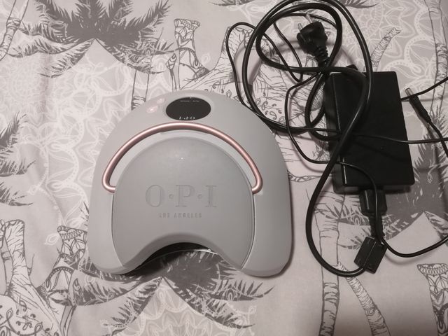 Lámpara manicura Uñas Profesional OPI Gold/Blanco