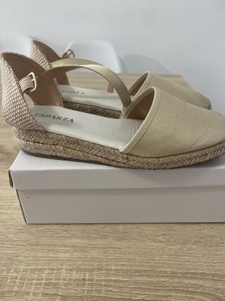 Alpargatas Falleras Doradas T 37 Álvaro Moliner