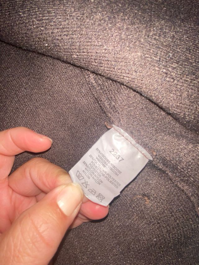 Chaleco largo marrón