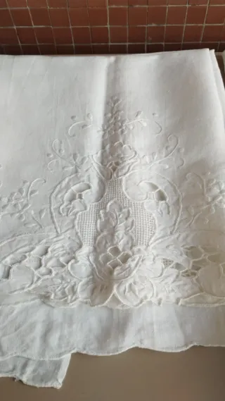 Set Asciugamani Ricamati cotone Bianco