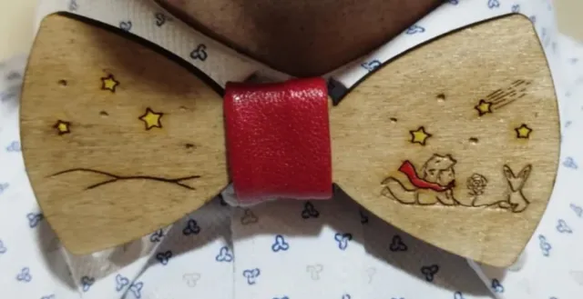 Pajarita de madera El Principito