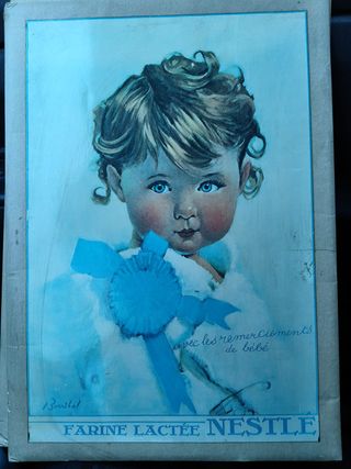 Tavola pubblicitaria vintage Nestlé