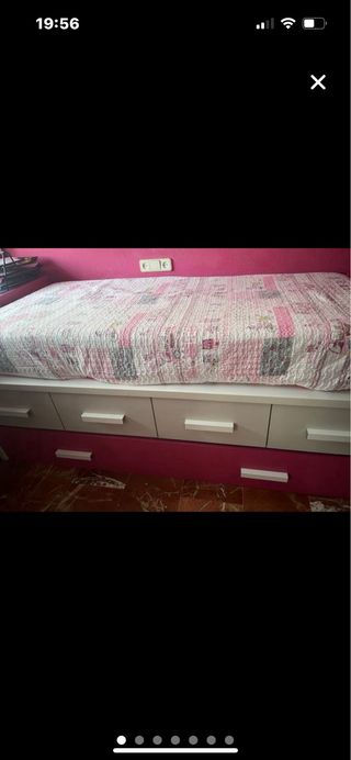 Cama nido con 3 cajones y cama extra