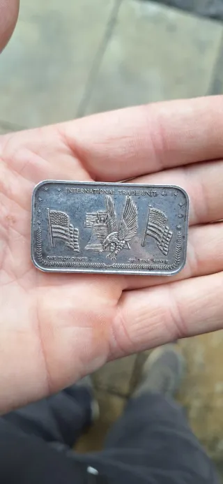 Barra Moneda Plata 1 Oz International Trade Unit