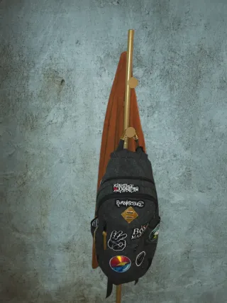 Attaccapanni appendino appendiabiti terra rami oro