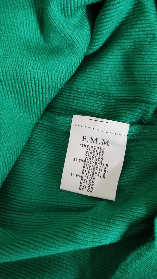 Conjunto punto jersey y pantalón verde FMM