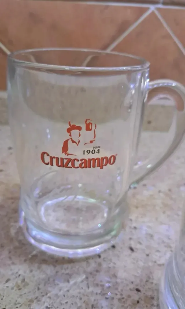 Jarras de Cerveza Cruzcampo (Set de 5)