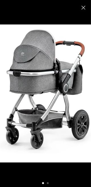 Carrito de bebé gris como nuevo