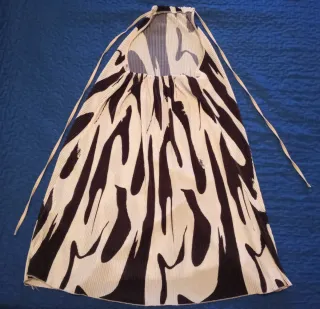 Vestido estampado blanco y negro