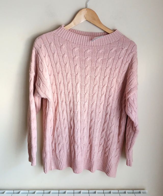 Conjunto punto rosa jersey y pantalón