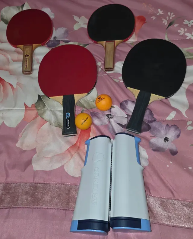 Set da ping pong Artengo, 4 lame, 3 palline, 1 rete