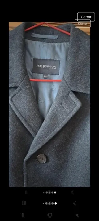 Abrigo Roy Robson Gris Caballero